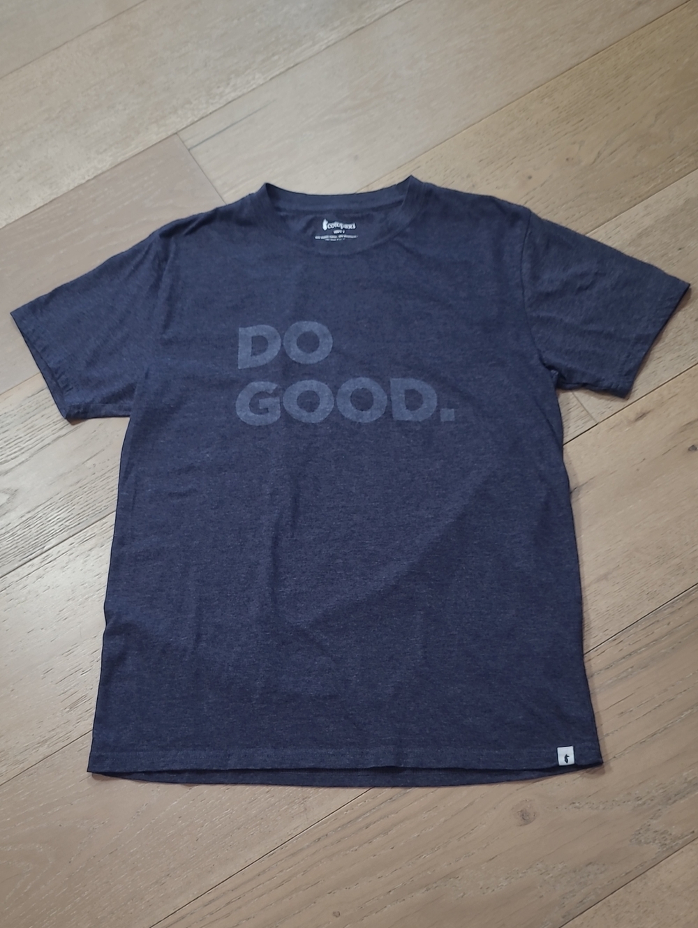 Cotopaxi Short Sleeve Shirt Men's sz S Navy Blue "Do Good" Active/Athleisure